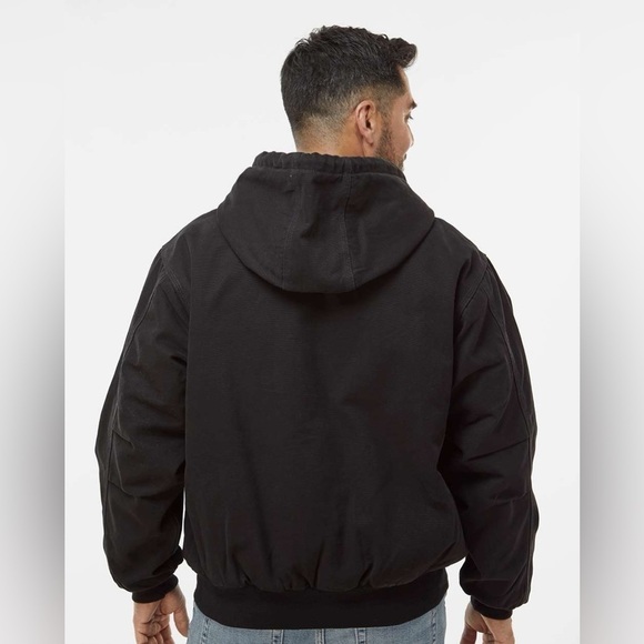 Cotton Canvas Work Jacket - Color: Black - Sizes: XS-XL - Picture 3 of 3